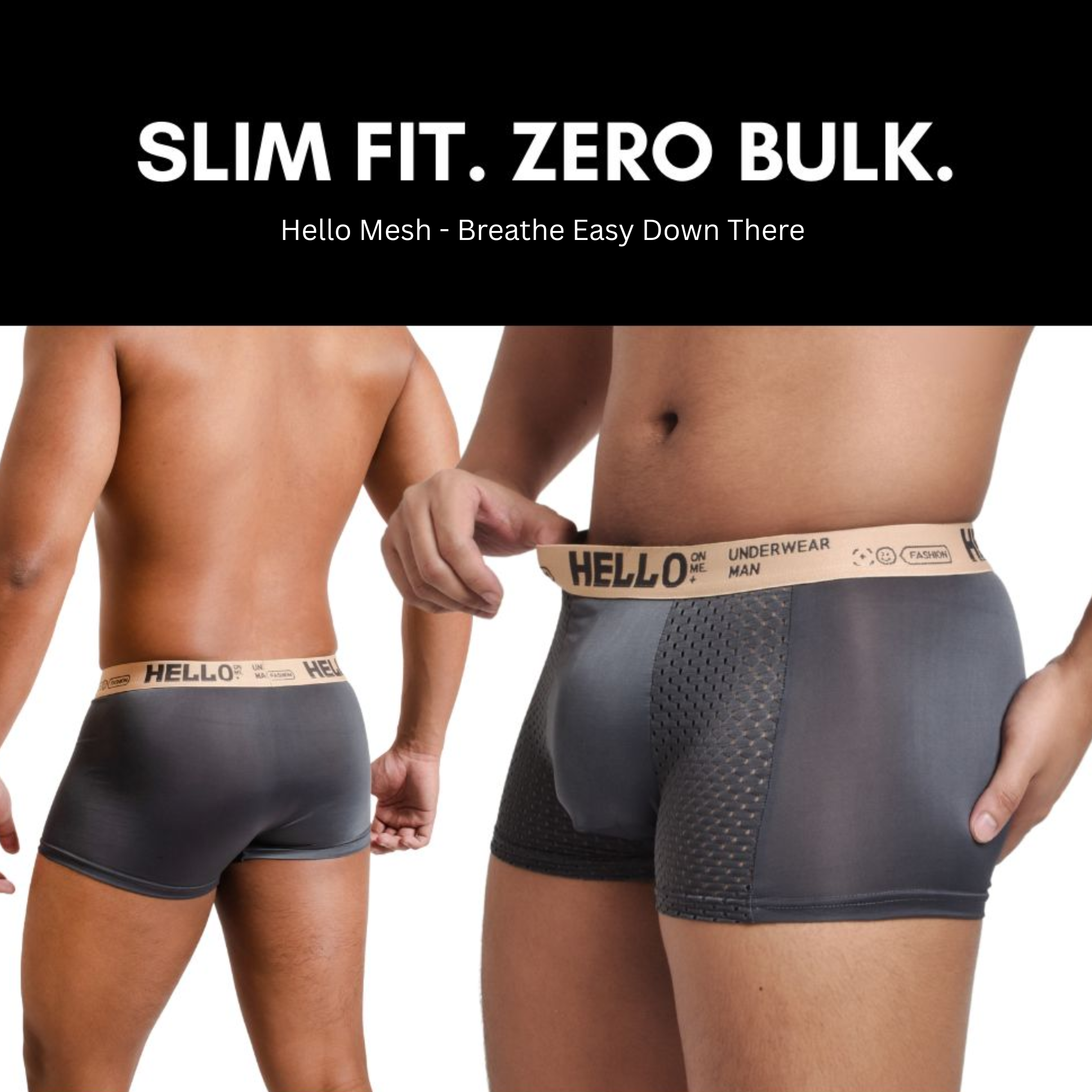 3er-Pack Schwarz - HelloBloke Mesh